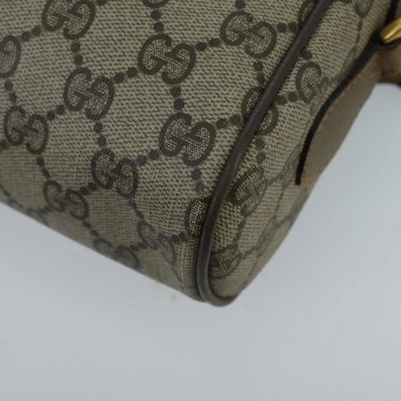 GUCCI GG Supreme Web Sherry Line Shoulder Bag PVC Beige Green Red Auth 98780 - Picture 16 of 16